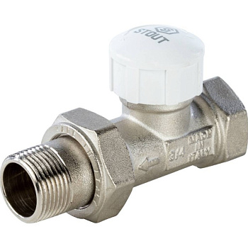 Клапан термостатический прямой 3/4 STOUT 